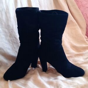 Black booties size 8